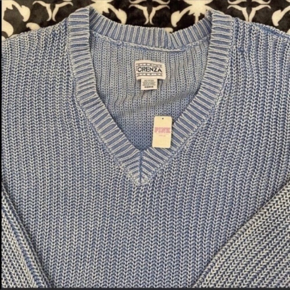 Pink Victoria’s Secret Fishermen V-Neck Sweater - Picture 2 of 6